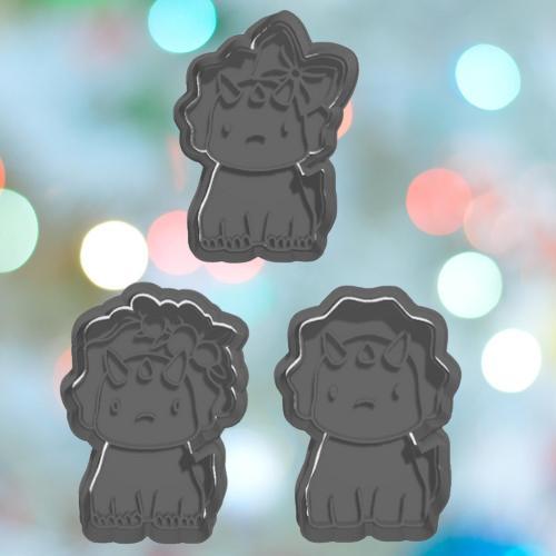 Dinosaur Triceratops Cookie Cutter Set