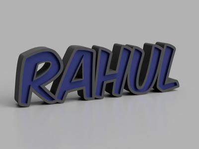 Rahul Name Light Box