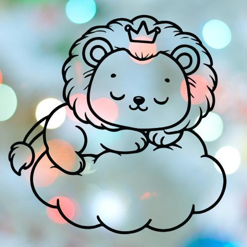 Lion Sleeping On Cloud Cookie Cutter