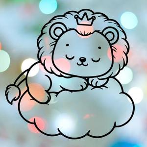 Lion Sleeping On Cloud Cookie Cutter