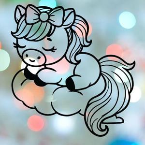 Horse Girl Sleeping On Cloud Cookie Cutter