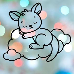 Kangaroo On Cloud Cookie Cutter