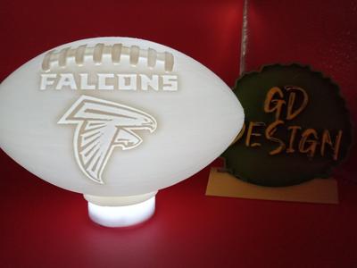 Atlanta Falcons 3D NFL FOOTBALL TEALIGHT