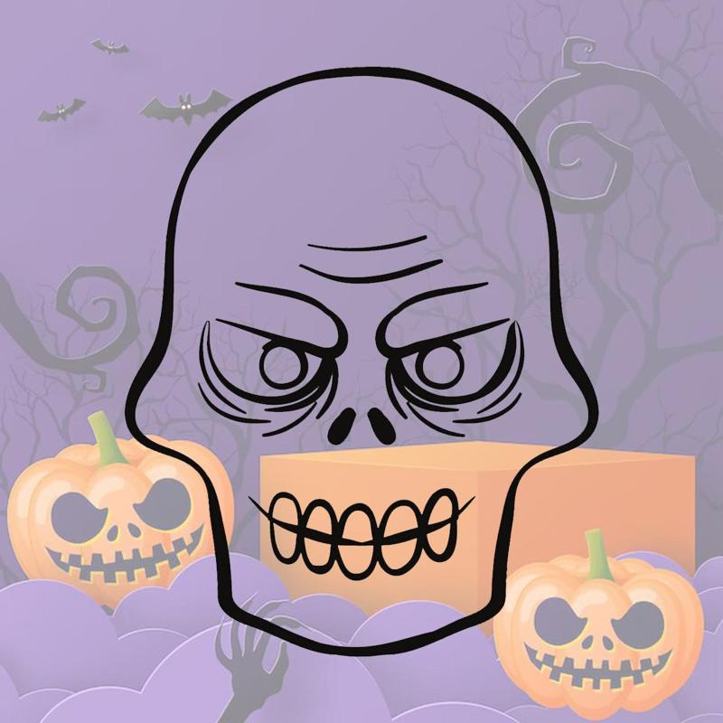 Skull cookie mold for Halloween