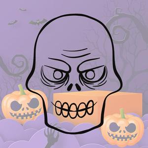 Skull cookie mold for Halloween