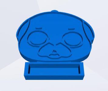 pug dog badge