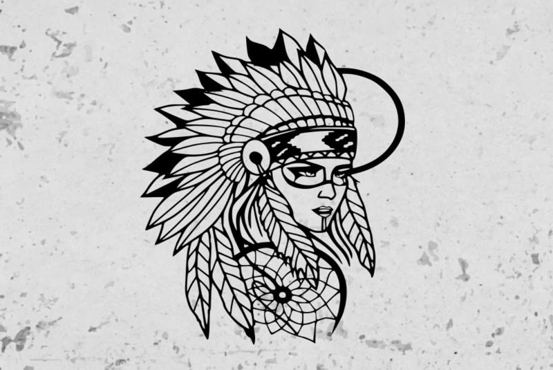 Indigenous wall decor wall decoration wall art mascot picture wall art