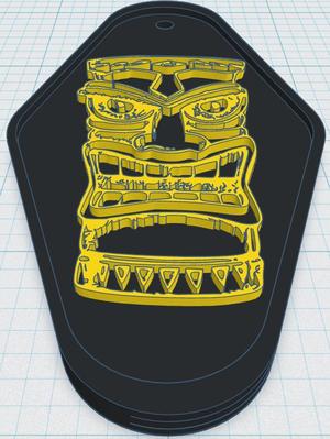 Tiki Keytag 15