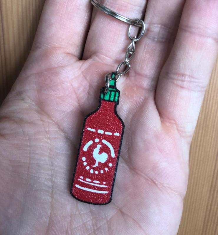 Sriracha keychain 0.2mm nozzle