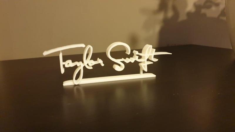 Taylor Swift signature logo - decoration