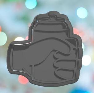 Fathers Day Beer Holding Cookie Cutter