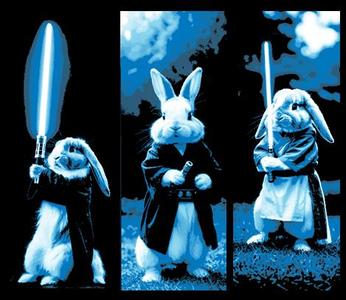 The Bunny Jedi Fight the Darkness -  3 Bookmarks