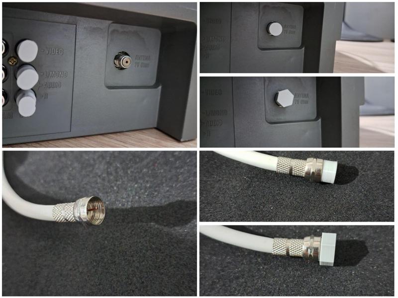 Protection cap for coaxial/RF connectors