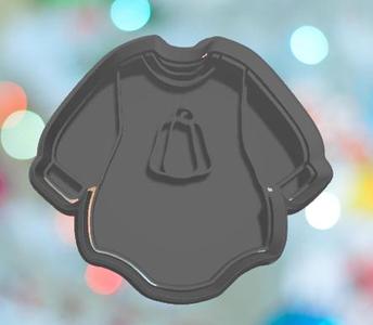 Baby Shower Pumpkin Long Onesie Cookie Cutter