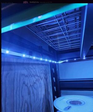 Husky rack light strip mounts