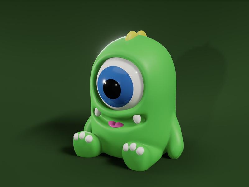 Cheerful One-Eyed Monster