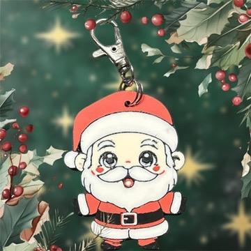 Santa keychain