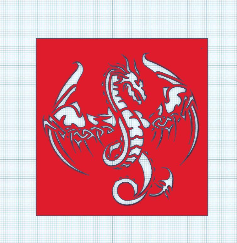 Stencil Dragon