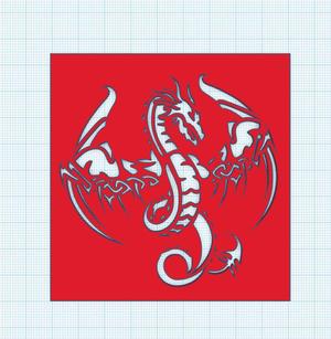Stencil Dragon