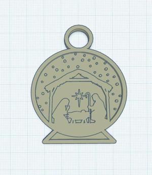 Christmas crib to hang