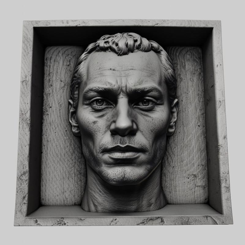Jude Law head relief actor