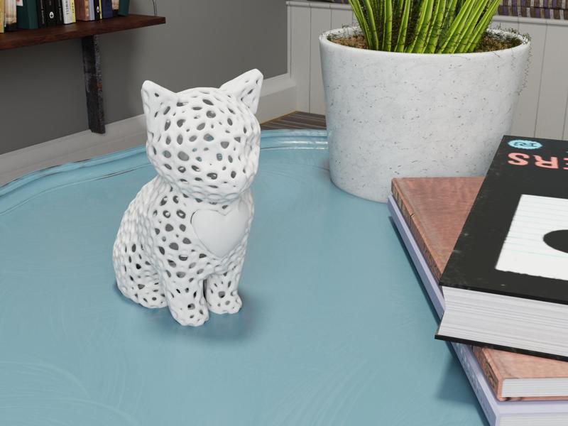 Voronoi Cat of Love