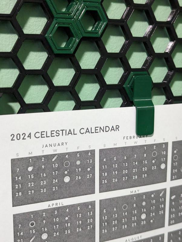 Paper Clip for Honeycomb Storage Wall