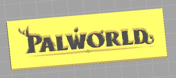 Palworld logo and keychain