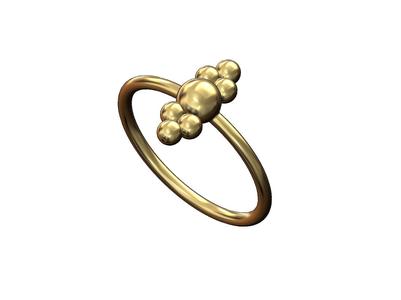 Beaded ornament band US sizes 5to8 3D print model