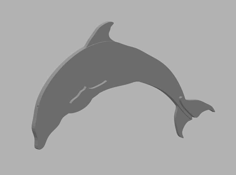 simple dolphin decor