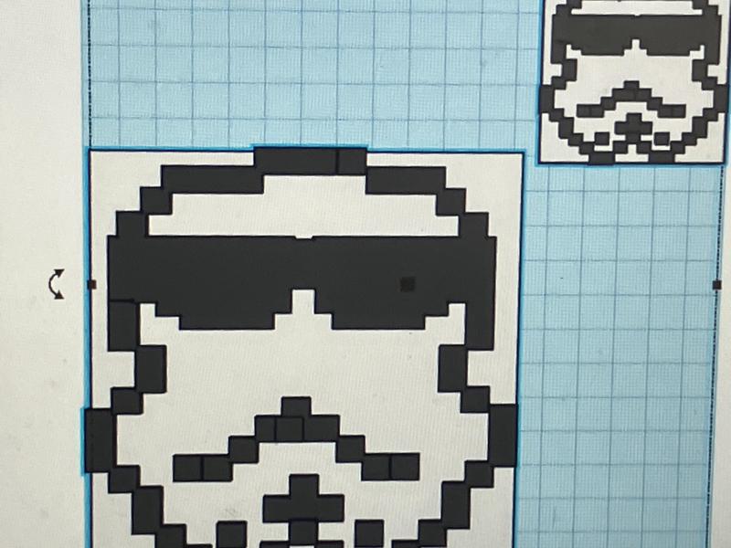 Storm trooper pixel and key chain
