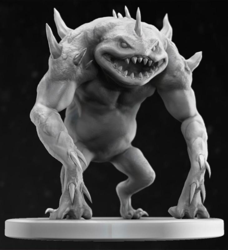 Slaad (Death) - D&D Tabletop Miniature Monster