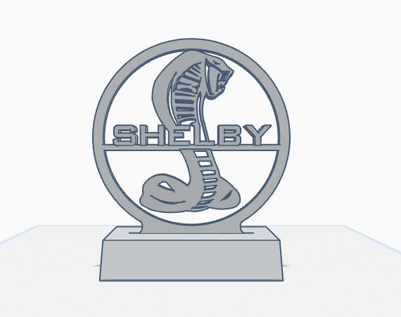 Logo Ford Mustang Shelby Cobra en 3D