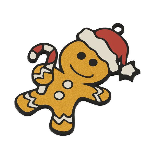 Keychain: Gingerbread Man I Christmas