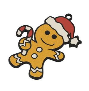 Keychain: Gingerbread Man I Christmas