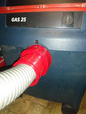 BOSCH GAS old vacuum cleaner hose 45 mm, 40 mm and "click and clean" connector