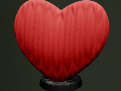 Hearth on base LOVE YOU  no support