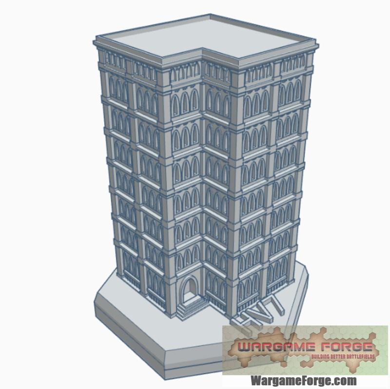 Gothic Building 74 Hex Map Scale HMSG074