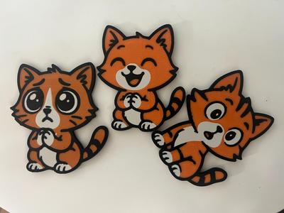 cats fridge magnets (keychain)