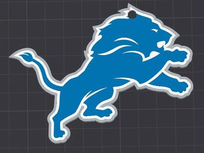 NFL Lions Keychains