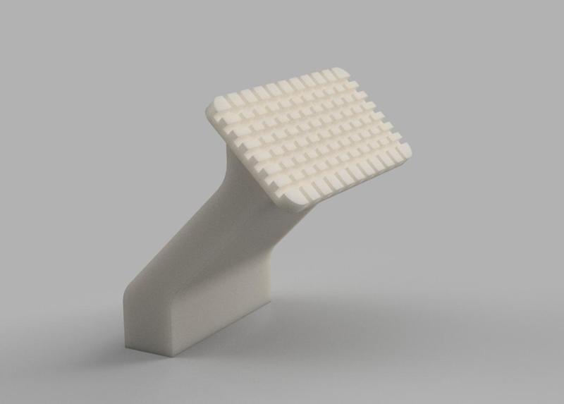 Rising to the keyboard, extended legs.