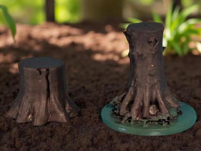 miniature tree stumps