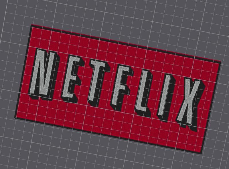 NETFLIX logo sign
