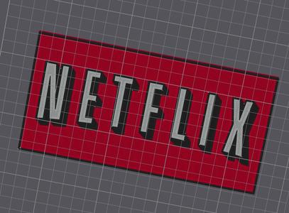 NETFLIX logo sign