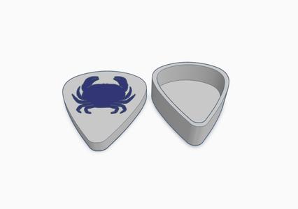 Crab Guitar Pick Holder