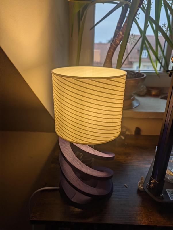 "Overhang" Bedsidelamp