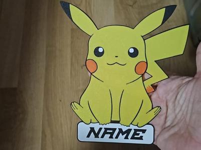 Pikachu Pokémon custom name