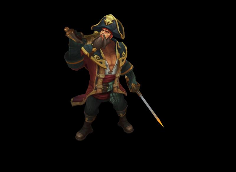 Captain Gangplank League of Legends 3D print model