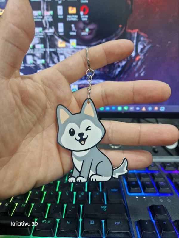 keychain cute dog