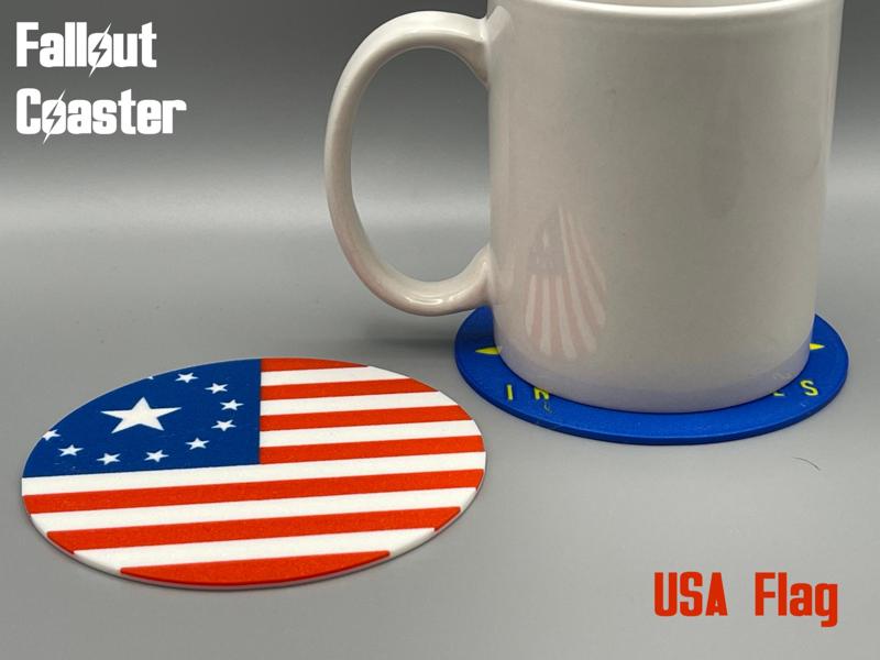 USA Flag Coaster - Fallout